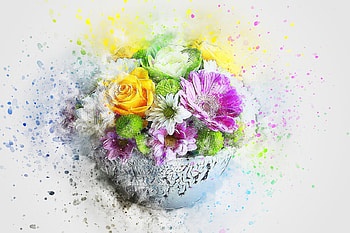 Beautiful flowers, Beautiful, Flowers, Painting, Colors, Soft HD wallpaper