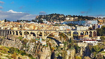 Sidi Rached Viaduct, Algeria HD wallpaper