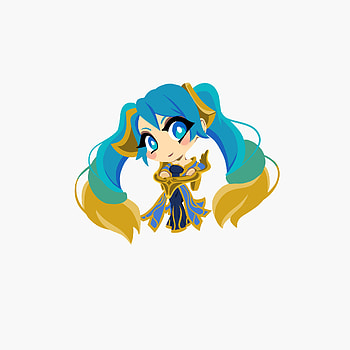 League of Legends, Chibi, Sona, Sarah Delaurentis HD phone wallpaper