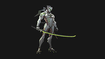 Overwatch Genji, Dark art, Illustrative masterpiece, Captivating visuals HD wallpaper