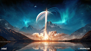 Tobias Roetsch - Rocket Lake, lakes, fantasy, 3d, rockets, tobias roetsch HD wallpaper