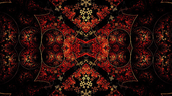 Abstract, Dark, Pattern, Kaleidoscope HD wallpaper