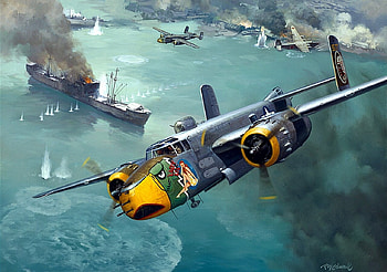 Aircraft, Air Force, North American B 25 Mitchell, Military, Airplane HD wallpaper