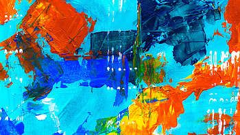 Abstract, Multicolored, Motley, Paint, Stains, Spots, Canvas, Modern Art, Contemporary Art HD wallpaper