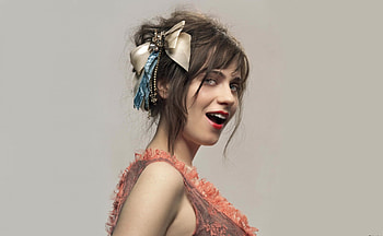 zooey, naughty, model, hairstyle, beauty HD wallpaper