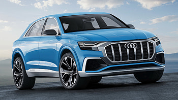 Front of Audi Q8 S Line, 2018 HD wallpaper