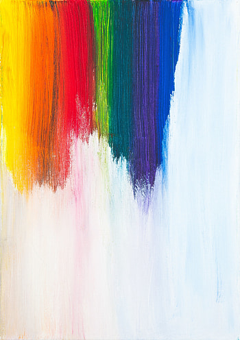 Brush marks, colorful, artwork, stripes HD phone wallpaper