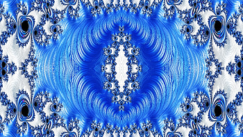 Trippy Psychedelic Fractal, trippy, psychedelic, aesthetic, blue, Abstract, fractal, abstract blue HD wallpaper