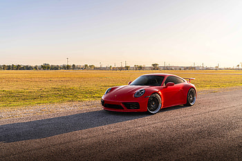 Car, Porsche, Porsche 992 GTS, Red Car HD wallpaper