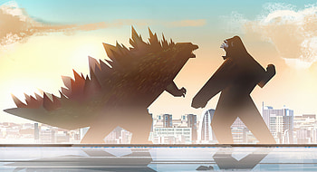 Godzilla Vs Kong Fight Minimal , godzilla-vs-kong, movies, 2021-movies HD wallpaper