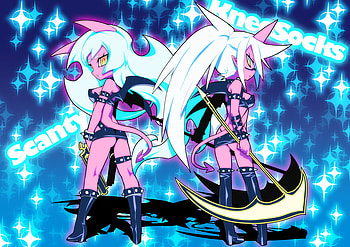 Panty & Stocking, scanty, stocking, panty and stocking, panty HD wallpaper