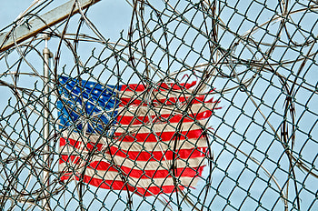 Usa, Miscellanea, Miscellaneous, United States, Flag, Barbed Wire HD wallpaper
