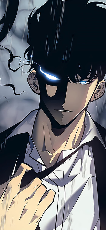 Sung Jin-Woo Intense Gaze – Solo Leveling Anime , Sung Jin-Woo, Anime, Solo Leveling HD phone wallpaper