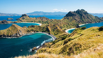 Komodo Island, Padar Island, Indonesian national park HD wallpaper