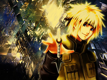 Minato Namikaze, sasuke, haku, itatchi, kunai knives, ninja, konohamaru, hokage, shino, gaara, tsunade, rock lee, kyuubi the nine tailed fox, neji, temari, hinata, akamaru, zabuza, shikamaru, kakashi, kiba, sakura, naruto, ten ten, shukaku, guy, iruka HD wallpaper