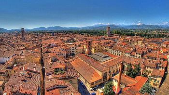 Lucca's charm, Stunning visuals, Breathtaking landscapes, Italian cityscape HD wallpaper