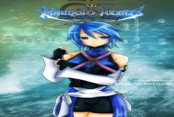 aqua, bird, hearts, by, kingdom, sleep HD wallpaper
