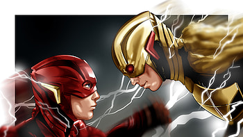 Flash Vs Reverse Flash , flash, superheroes, artist, artwork, digital-art, behance HD wallpaper