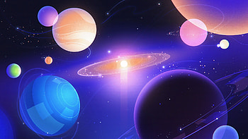 Digital Cosmos, galaxies, space, digital art, planets, cosmos HD wallpaper