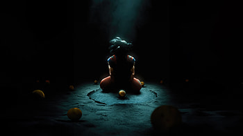 Goku With Dragon Balls , goku, dragon-ball, anime, artist, artwork, digital-art HD wallpaper
