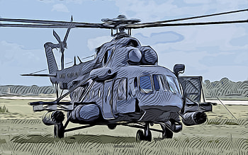 Mil, Mi-8, , vector art, Mi-8 drawing, creative art, Mi-8art, vector drawing, helicopters drawings HD wallpaper