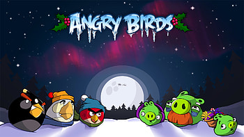 The Latest angry birds christmas & From 111. HD wallpaper