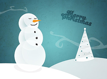 Holidays, Snowman, Christmas, Inscription, Christmas Tree, Wishes HD wallpaper