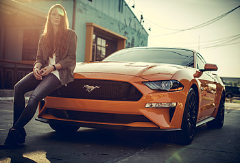 Women With Cars , women, cars, graphy, ford-mustang HD wallpaper