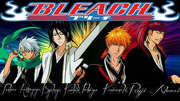 Soul Reapers, Ichigo Kurosaki, Byakuya Kuchiki, toshiro Hitsugaya, Renji Abarai, Soul Reaper HD wallpaper