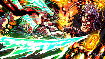 Roronoa Zoro vs King, Roronoa Zoro, King (One Piece), Anime, One Piece HD wallpaper