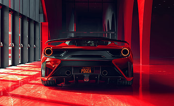 Ferrari 488 Gtb Rear View, ferrari-488, ferrari, cars HD wallpaper