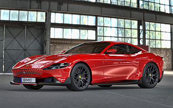 2022 Ferrari Roma Fuego By DMC, , exterior, front view, red sports coupe, new red Roma Fuego, supercars, Italian sports cars, Ferrari HD wallpaper