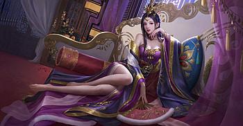 Princess, concubine, frumusete, sofa, asian, gorgeous, girl, odalisque, fanxiu, superb, fantasy, luminos, fan xiu HD wallpaper