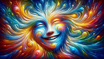 Vibrant Joyful Artwork, smile, happy face, Abstract HD wallpaper
