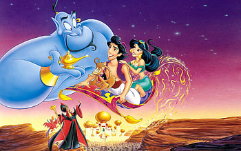 Genie, Aladdin, , Disney HD wallpaper