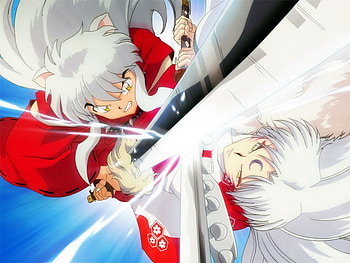 Brothers fighting agine, inuyasha HD wallpaper