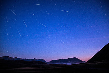 Stars Mountains Under Blue Sky , sky, nature, mountains HD wallpaper