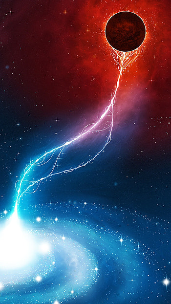 Black Hole Art, Planets, black hole HD phone wallpaper
