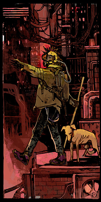 The Fool, art, cyberpunk, tarot HD phone wallpaper