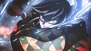 Demon Slayer: Hashira Training Arc | Giyu Rushing Towards Muzan, Anime, Demon Slayer: Kimetsu no Yaiba, Giyuu Tomioka, Demon Slayer: Kimetsu no Yaiba - Hashira Training Arc HD wallpaper