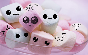 Cute Tumblr , Adorable design, Lovely marshmallows, Playful aesthetics HD wallpaper