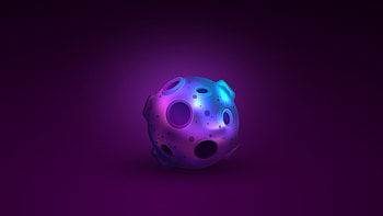 Ball, meteor, metallic, minimal, art HD wallpaper
