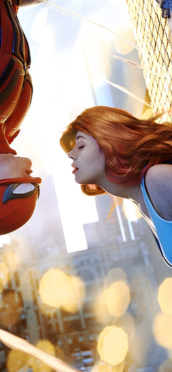 Spider Man , Peter Parker and Mary Jane, Romantic graphics, CGI art HD phone wallpaper