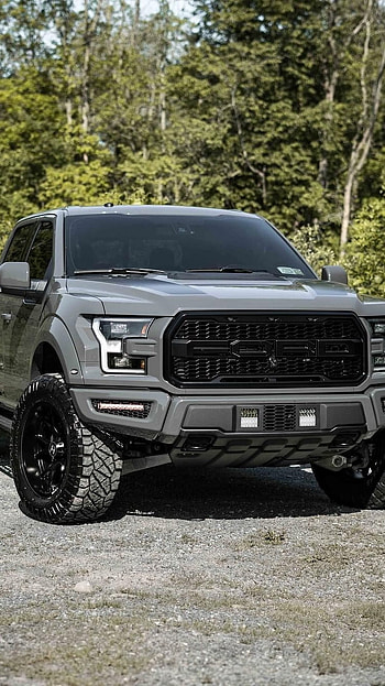 Ford Raptor, Mat Grey HD phone wallpaper