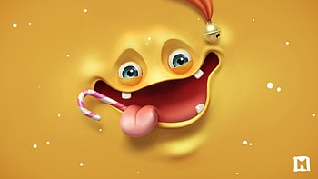 Miscellanea, Miscellaneous, Face, Language, Tongue, Fun, Lollipop, Render, Merry HD wallpaper