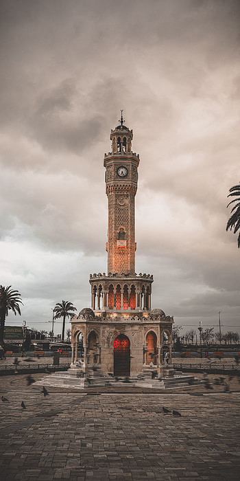 İzmir Saat Kulesi, saatkulesi, Konak, duvarkagidi, Doga, Izmir, Kemeralti, Istanbul, Manzara HD phone wallpaper
