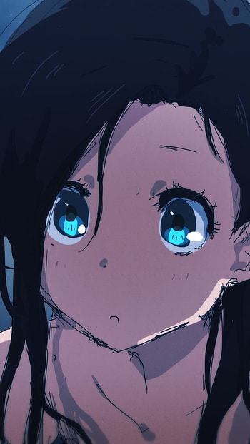 Midnight Aqua Eyes | Silent Anime | Pocket Dreamgirl | Luminous Gaze, Anime, girl, anime girl HD phone wallpaper