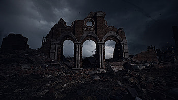 Battlefield 1, video game, wreckage, building HD wallpaper