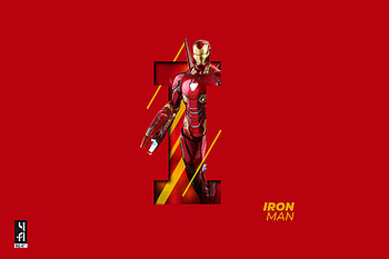 Iron man, artwork, minimal HD wallpaper