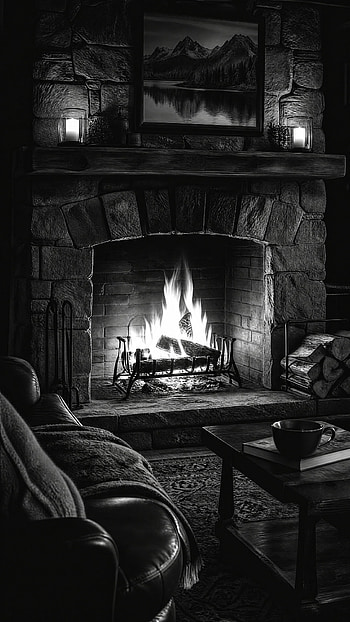 Hearthside Glow — Cozy Fireplace HD phone wallpaper